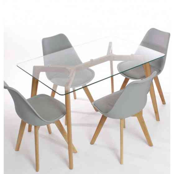 Стілець Тор м'який обідній сірий Дніпро