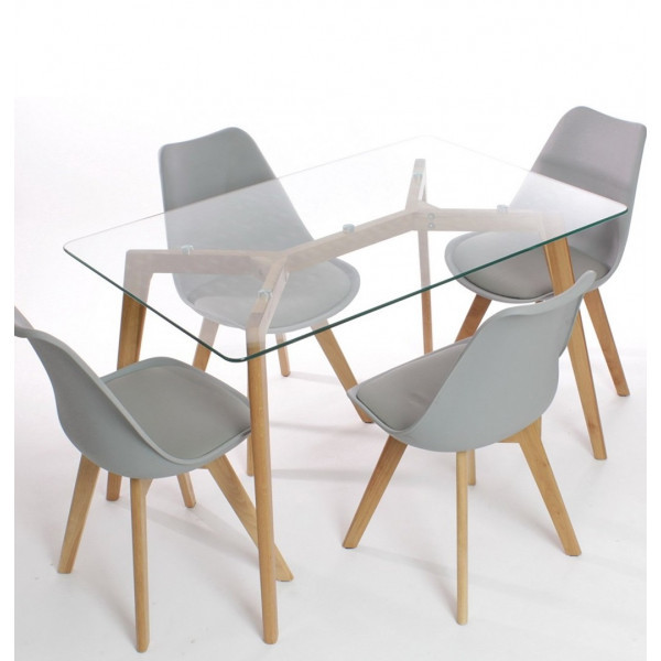 Стілець Тор м'який обідній сірий Дніпро - фото 3