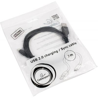 Дата кабель USB 2.0 AM to Micro 5P 3.0m Cablexpert (CCP-mUSB2-AMBM-10) Вінниця - фото 4