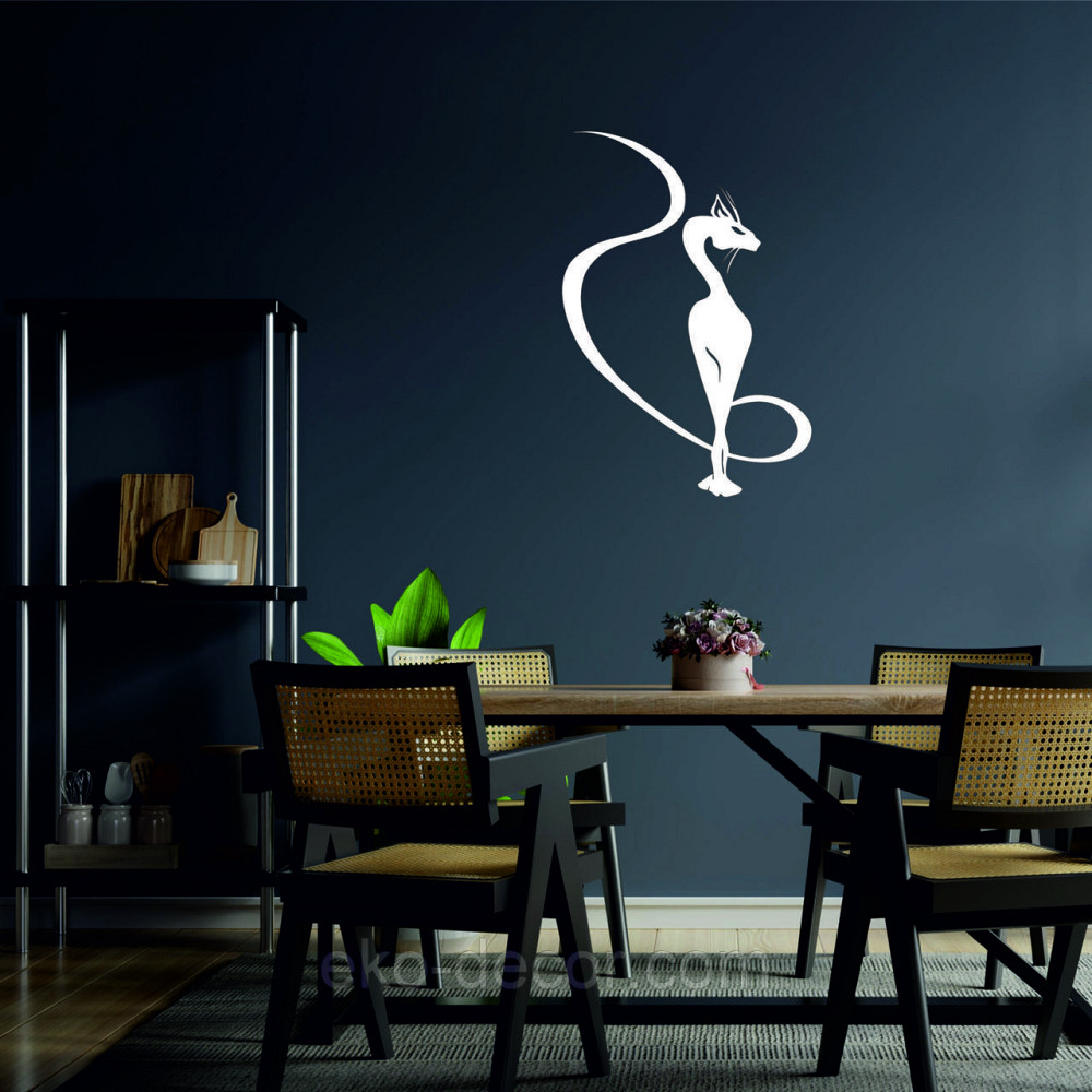 Декоративне настінне 3D Панно «Кіт» Декор на стіну з об'ємом Київ - фото 3