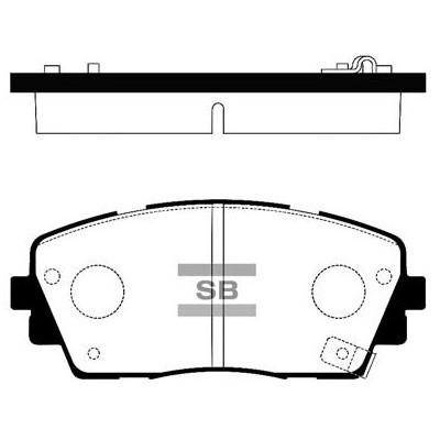Гальмівні колодки HI-Q SP1405 Вінниця - фото 1