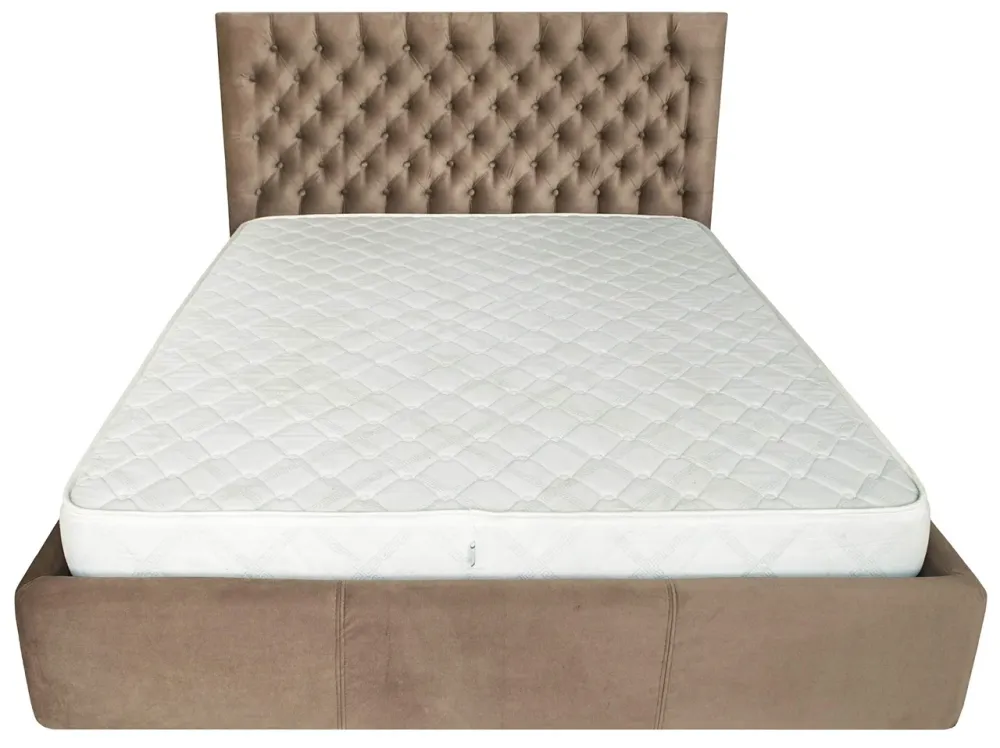 Ліжко Двоспальне Cambridge Comfort 160 х 200 см Missoni 04 З підйомним механізмом та нішою для білизни Світло-коричневий Дніпро - фото 17