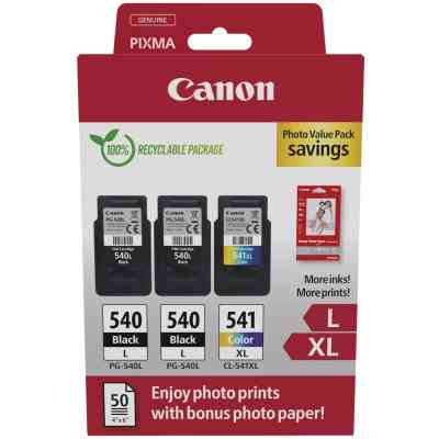 Картридж Canon PG-540 Multipack PG-540L*2/CL-541XL 2xBK, Color + GP-501 Glossy Paper (5224B015) Вінниця