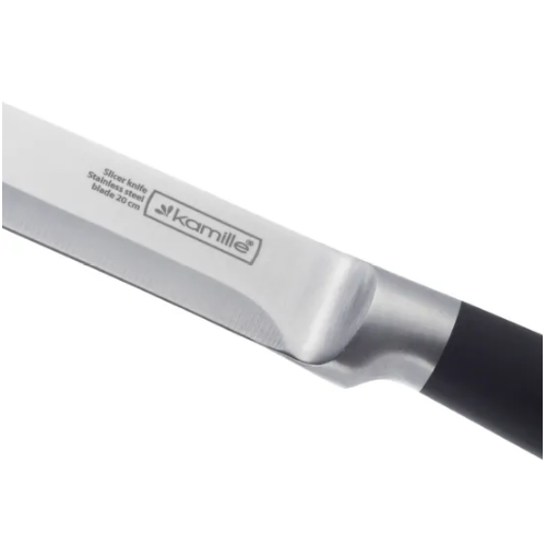 Ніж Слайсер нержавіюча сталь з порожнистою ручкою 5191 KAMILLE Житомир - фото 4