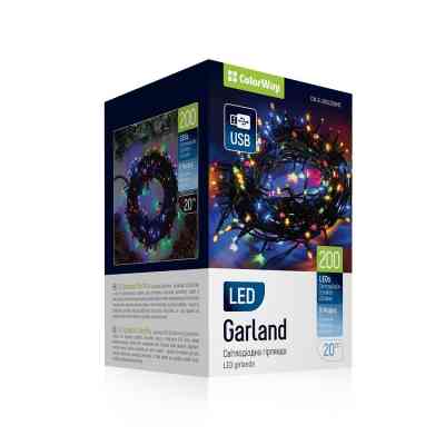 Гирлянда ColorWay LED 200 20 м 8 функций (CW-G-200L20UMC) Винница