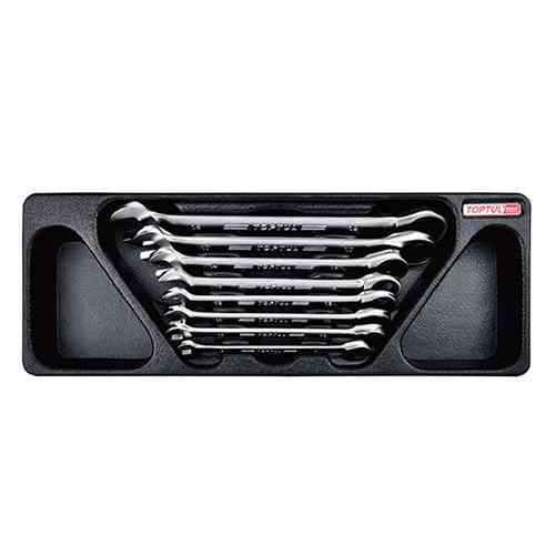 Набір комбінованих ключів трещоточных 8-19мм 8ед. (в ложементі) TOPTUL GAAT0817 Одеса