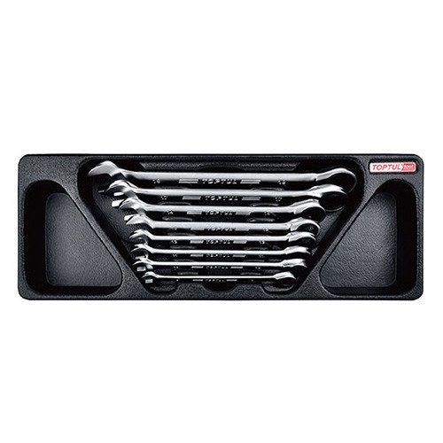Набор комбинированных ключей трещоточных 8-19мм 8ед. (в ложементе) TOPTUL GAAT0817 Одесса - изображение 1