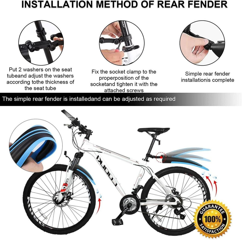 Комплект блакитних велосипедних крил Київ - фото 9