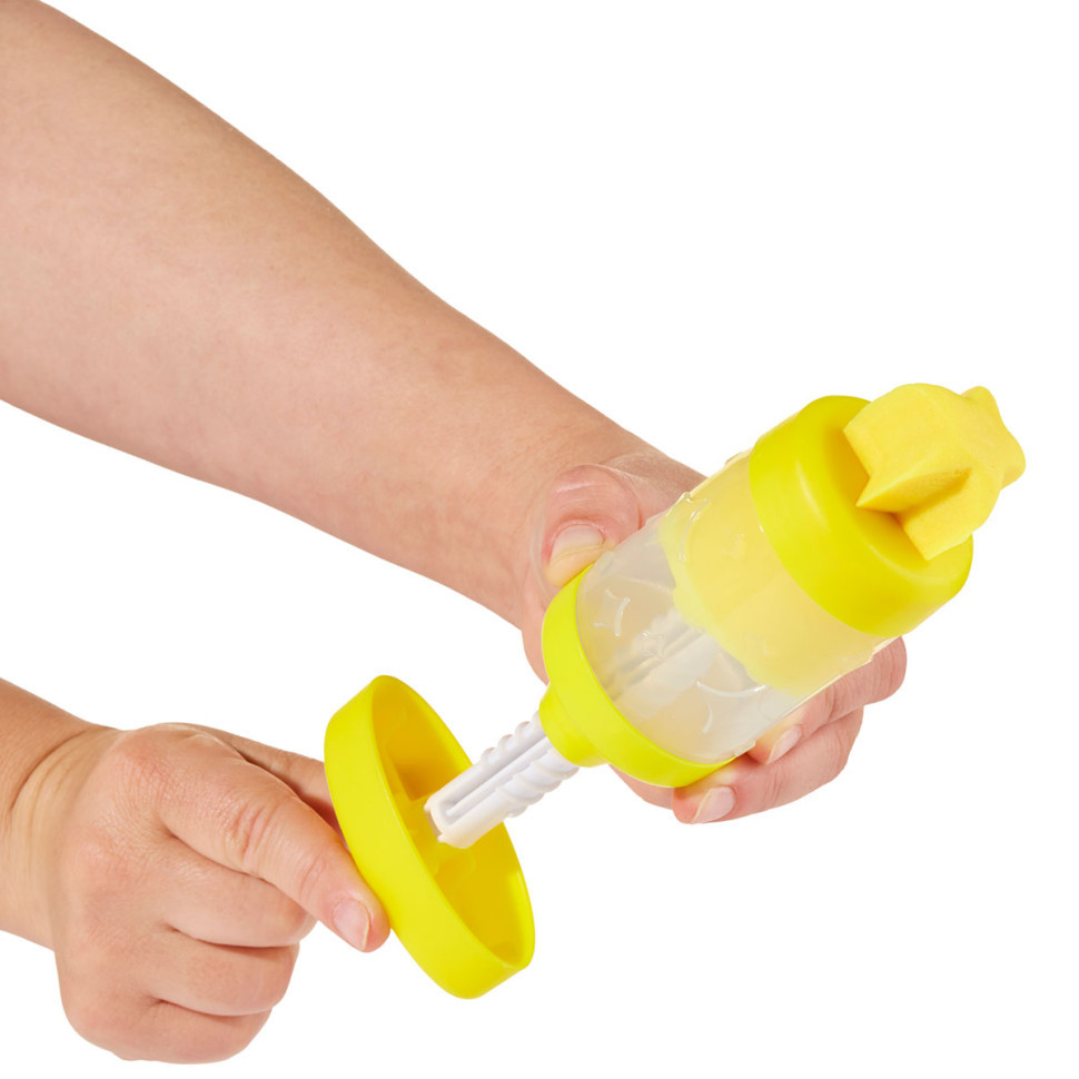 Незастигаюча маса для ліплення з пресом 595106, 5х6х19 см Жовтий Вінниця - фото 1