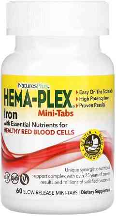 Витамины и минералы NaturesPlus Hema-Plex 60 таб Киев