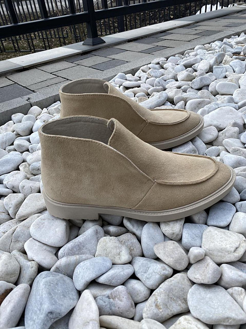 Daragani Черевики жіночі Daragani бежеві натуральна замша высота 9 см размеры 37-39 (4168) Коломыя - изображение 2