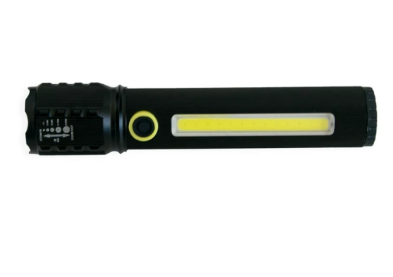 Светодиодный ручной фонарик Bailong BL-C72-P50-COB USB Встроенный аккумулятор Киев