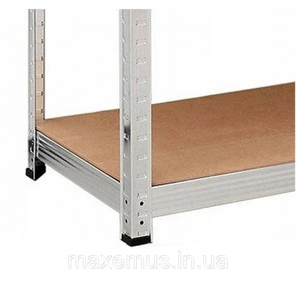 Стелаж металевий поличковий 180х90х40 Металевий стелаж у підвал оцинкований з полицею МДФ Мостиська - фото 5
