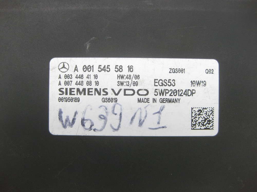 Mercedes-Benz  A0015455816 Блок керування 5 ступінчастою АКП EGS53 V-class W639 Одесса - изображение 4