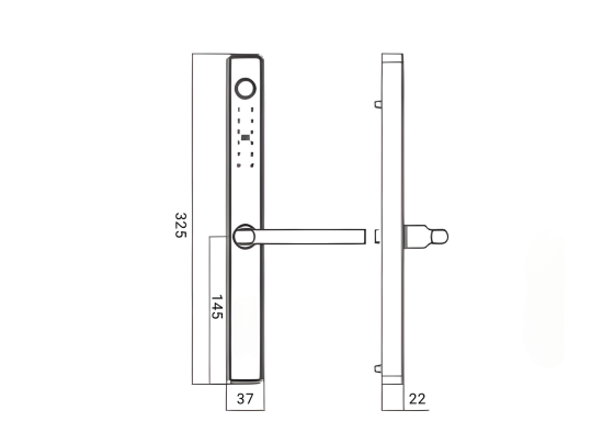 PES Inox біометричний смарт-замок Київ