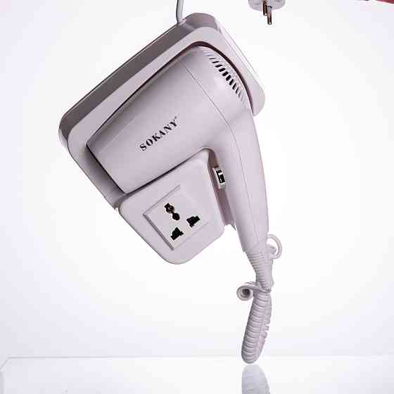 Фен настінний для сушіння волосся побутовий фен для укладання компактний потужний 1200 Вт SK-CF-2217 Київ