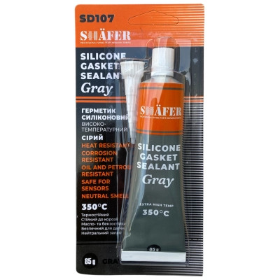 Герметик автомобільний SHAFER силіконовий сірий 85гр (SD107) Вінниця - фото 1