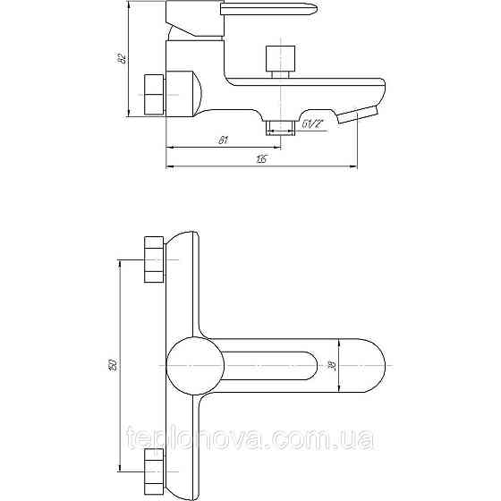 Смеситель для ванны TOPAZ CORSICA TC 16101-H48 Черновцы