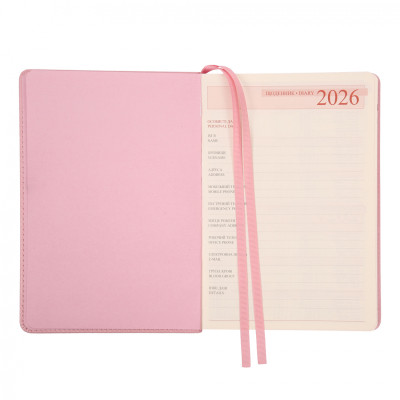 Тижневик Leo planner А5 датований 2026 "Chiara", твердий, рожевий, 368 сторінок (252686) Вінниця - фото 11