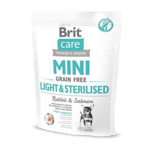 Корм сухий Brit Care Grain Free Mini Light Sterilised для дорослих собак дрібних порід з зайвою вагою або стерілізованих з к Київ