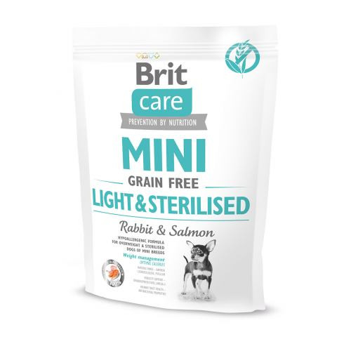 Корм сухой Brit Care Grain Free Mini Light Sterilised для взрослых собак мелких пород с лишним весом или стерилизованных Киев - изображение 1