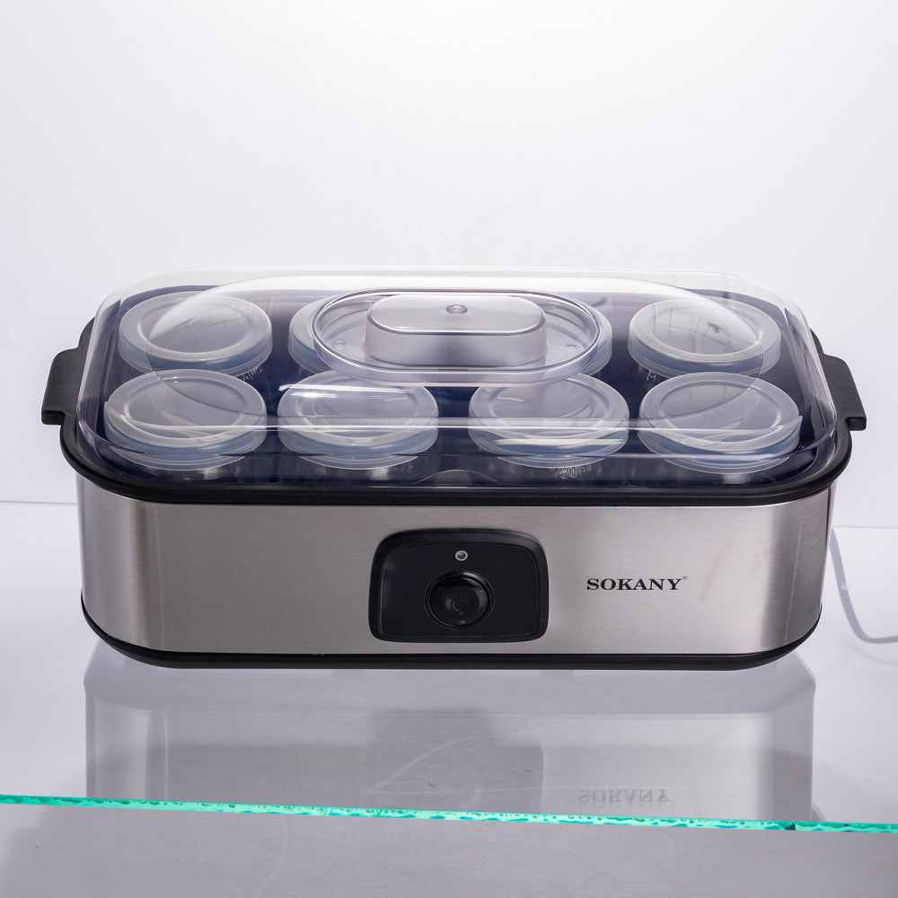 Йогуртниця електрична на 8 баночок по 180 (мл) 20 Вт SK-08109 Коломия - фото 1