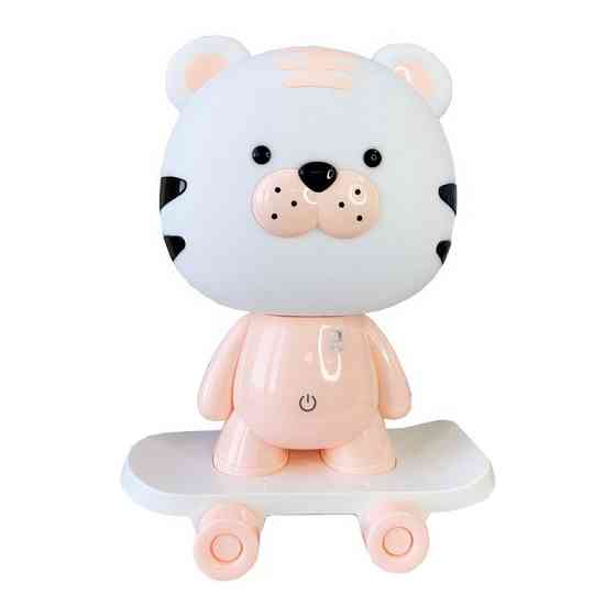 Нічник дитячий «Тигр на скейті» MGZ-1408(Pink) мережевий, живлення від USB Вінниця