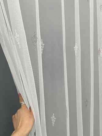 Тюль VR-Textil 1502т Грек-сітка з вишивкою Молочний з какао 300х250 см (40-174) Київ