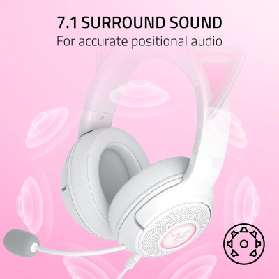 Навушники Razer Kraken Kitty V2 White (RZ04-04730600-R3M1) Вінниця - фото 6