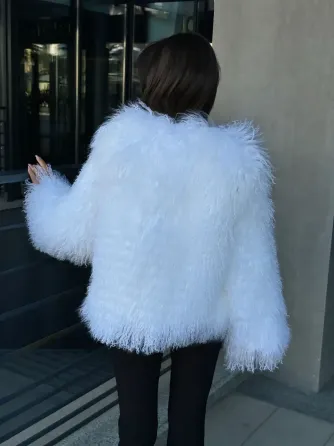 Шуба женская из ламы Белый 50/52 Харьков