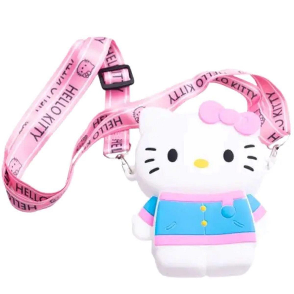 Детская силиконовая сумочка Hello Kitty 13*10*3 см Белый HP-55-1W Киев - изображение 3