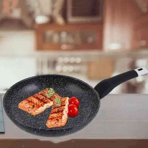 Сковорода для готування на індукційній плиті UNIQUE, Сковорода з товстим дном гриль зручна NR-81 Івано-Франківськ