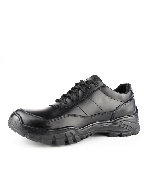 Армійські чоловічі міцні шкіряні кросівки ,демісезонні армійські чорні кросівки прошиті Львів - фото 2