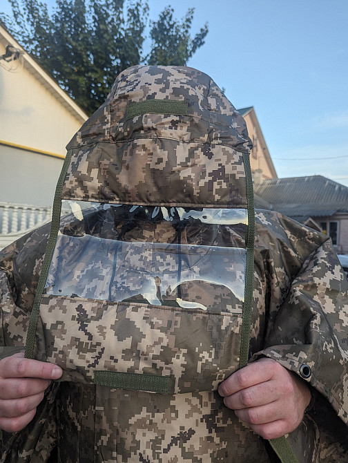 Пончо Анти-тепловізор дощовик, захист від тепловізора та від дощу, антитепловізор піксель Дніпро - фото 9