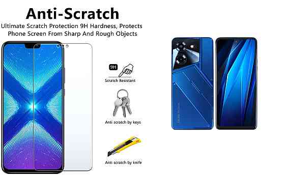 Защитное стекло NeoGlass для Tecno POVA 5, POVA 5 Pro – ультрапрозрачное и устойчивое Киев
