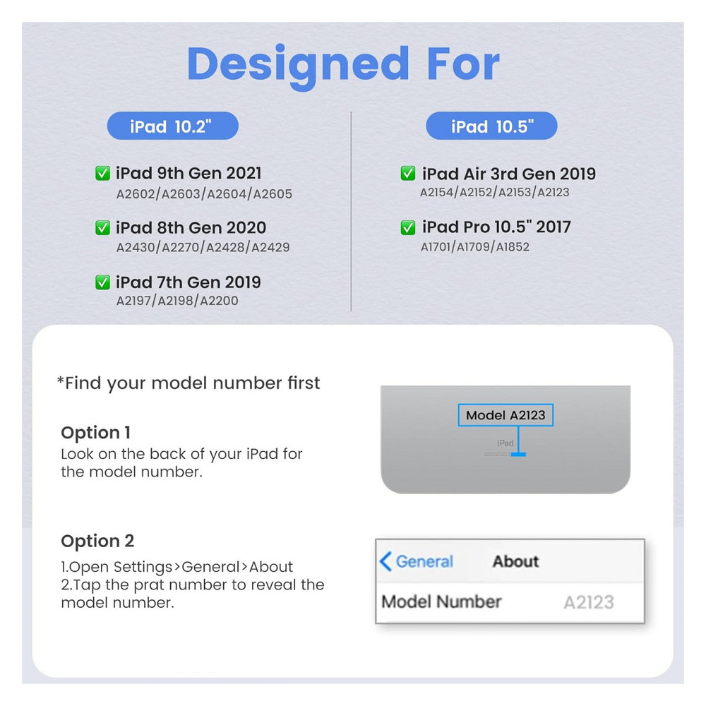 Чохол-клавіатура OYEEICE QWERTZ Чорний для iPad 10.2" 7 поколінь з підсвіткою 7 кольорів відстібаємий Київ - фото 9