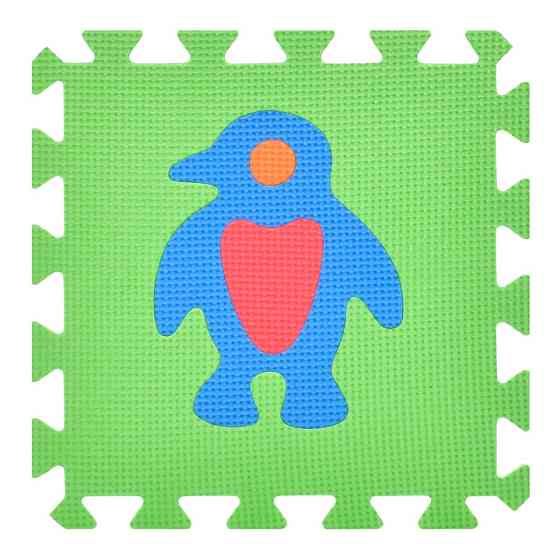 Дитячий килимок Мозаїка "Тварини" M 0376-1, 10 деталей, EVA, 30х30 см Вінниця