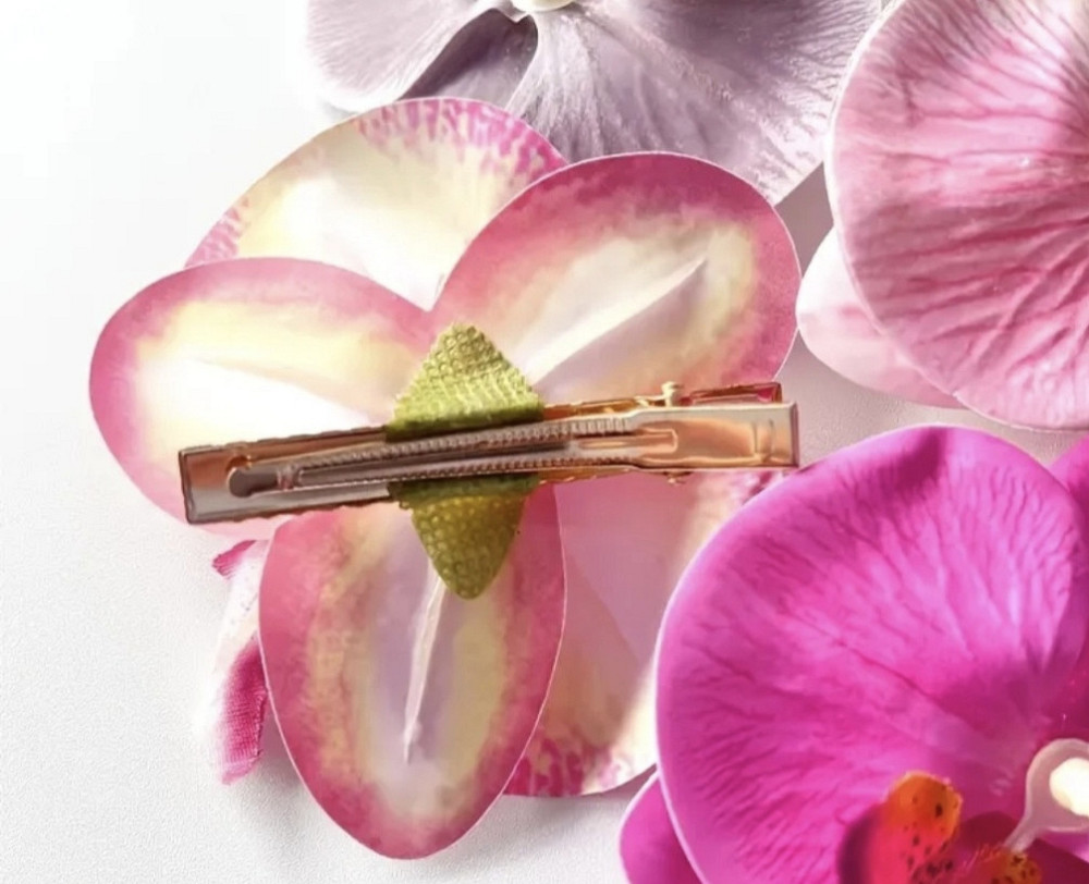 Затискач для волосся Орхідея Помаранчевий Сміла - фото 10