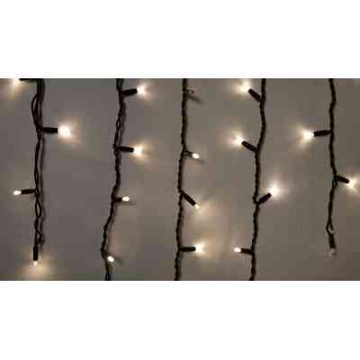 Гірлянда Delux Icicle 75LED 2x0.7m 18 flash теплий білий/чорний IP44 EN (90012960) Вінниця