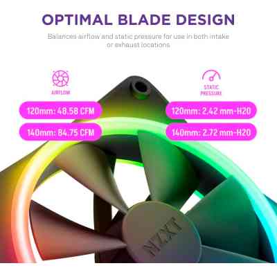 Кулер до корпусу NZXT F120RGB Duo - 120mm Dual- (RF-D12SF-B1) Вінниця