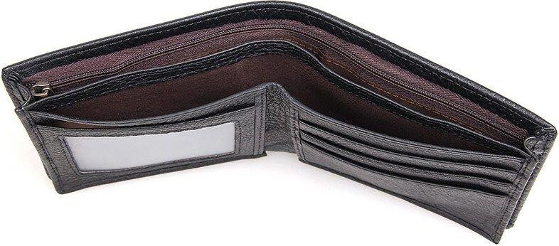 Гаманець чоловічий Vintage 14452 шкіряний Чорний Київ - фото 2