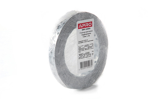 Стрічка монтажна перфорована 12х0.55мм 5 м APRO Рівне - фото 1