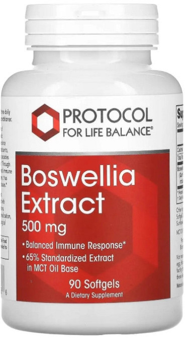 Босвеллія Protocol for Life Balance Boswellia Extract 500 мг 90 гел капс Київ - фото 1