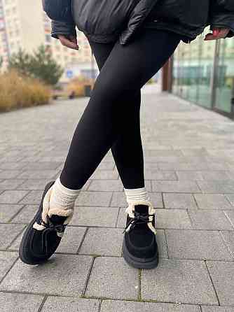 Угги жіночі ITTS 5262-1A чорні (зима, замша натуральна) (6034) Коломыя