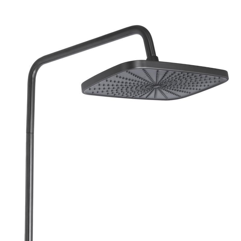 Душевая система из латуни Qtap Gemini на три потребителя (с изливом) QTGEM111GMB45688 Gunmetal Black PVD Харьков - изображение 5