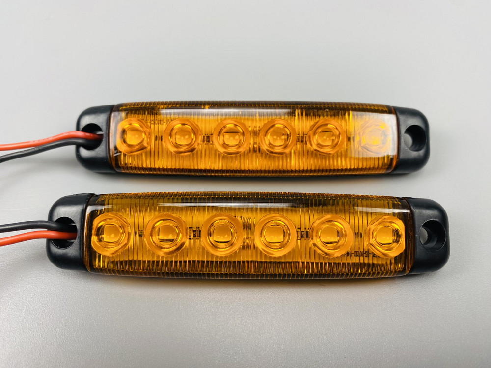 Бічні покажчики габаритних вогнів для вантажівки, габаритні вогні, стоп-сигнал, заднє світло 6 світлодіодів Мукачево - фото 9