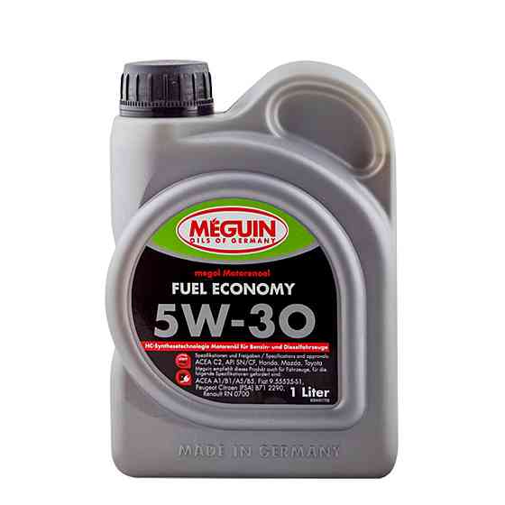 Моторное масло MEGUIN FUEL ECONOMY SAE 5W-30 1 л — Low SAPS, ACEA C2/C3, API SP, MB 229.52, PSA B71 2290, Renault RN17 | 9440 Ковель