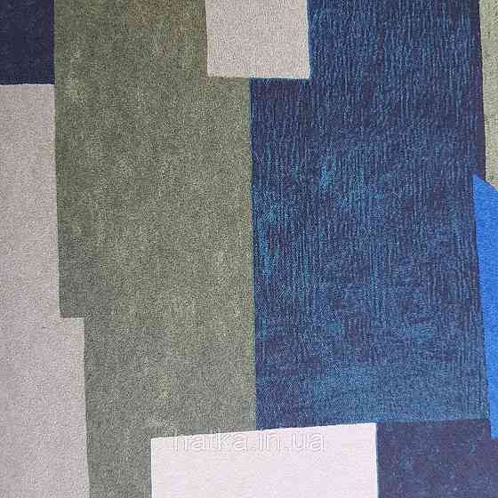 Обои флизелиновые эко Khroma Zoom Goja 0.53х10.05 м абстракция геометрия синий желтый черный белый Киев