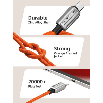 Дата кабель USB-C to USB-C 2.0m PD240W magnetic Cabletime (CA915729) Винница - изображение 7