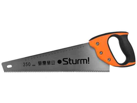 Ножовка по дереву Sturm 350мм, 3-х гран. заточка 1060-02-HS14 (читать описание) Ровно